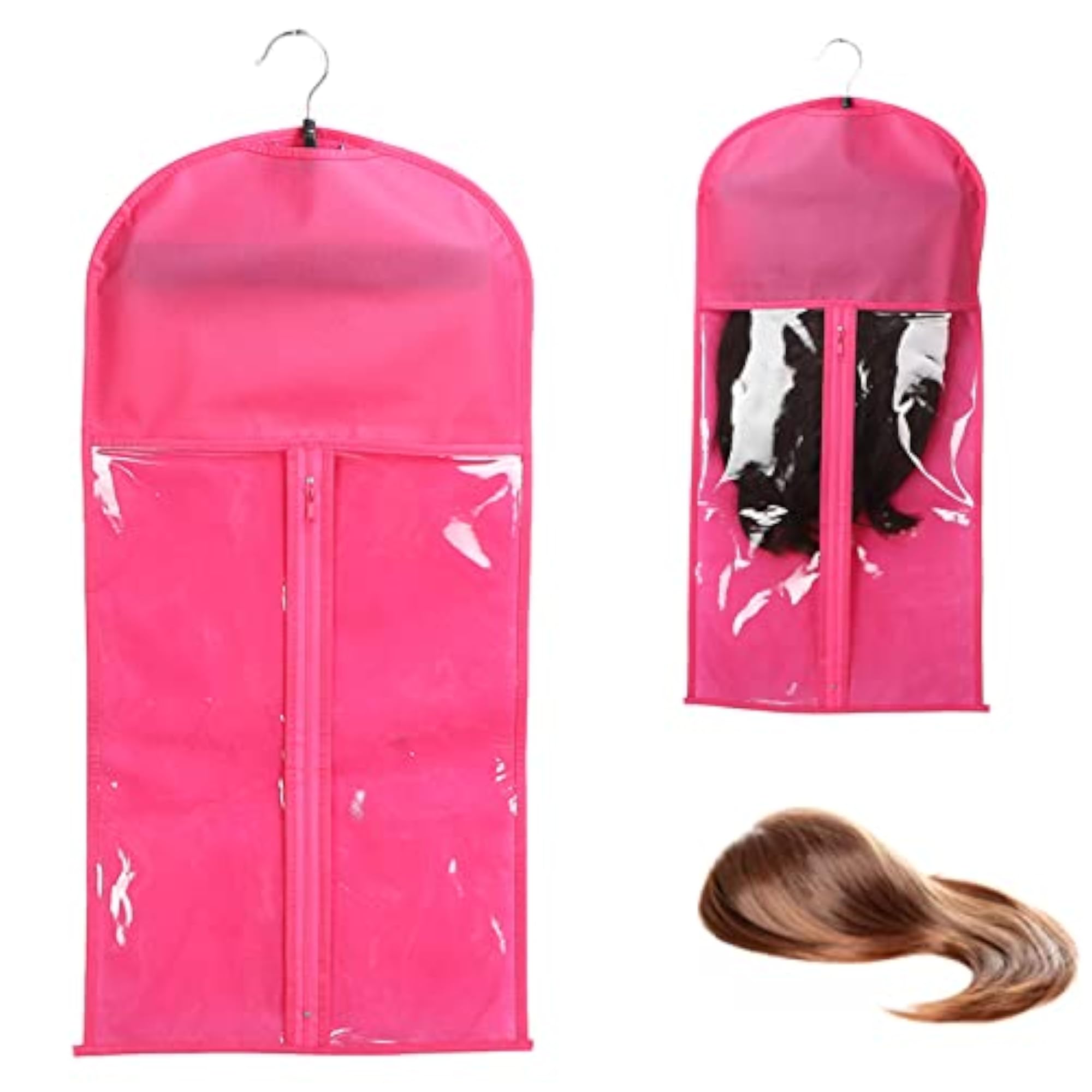 Professional Large Space Portable Wig Storage Bag with Zipper